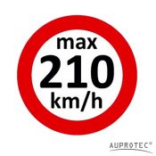 Geschwindigkeitsaufkleber Winterreifen Aufkleber 160 - 240 km/h Auswahl: (10 Stück, 210 km/h)